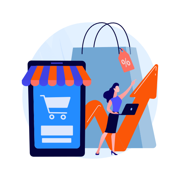 Digital Marketing Kantine | Icon für Online Shop Konzeption und E-Commerce