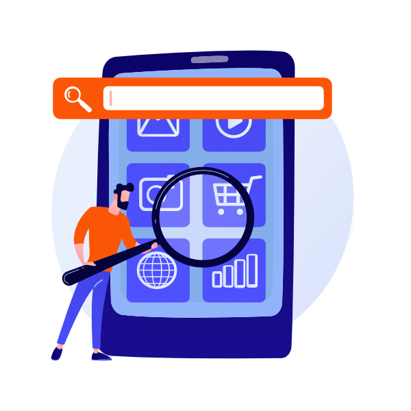 Digital Marketing Kantine | Icon für SEO, Suchmaschinenoptimierung