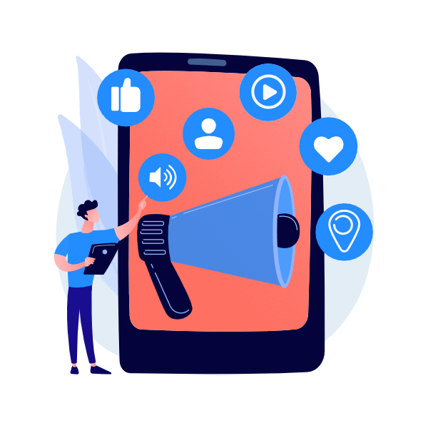 Digital Marketing Kantine | Icon für Social Media Marketing Services